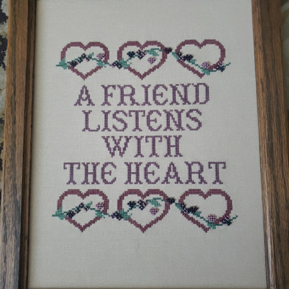 Cross Stitch Framed Art